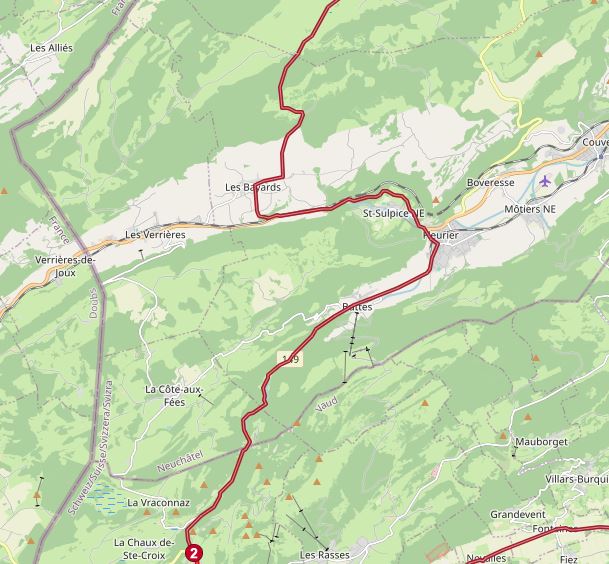 Tour de Suisse vélo Val-de-Travers