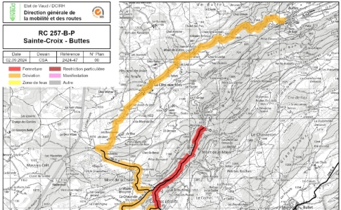 Déviation Buttes - Sainte-Croix