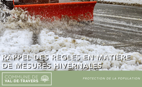 Rappel des règles en matière de mesures hivernales